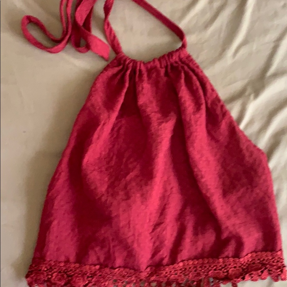 Red halter
